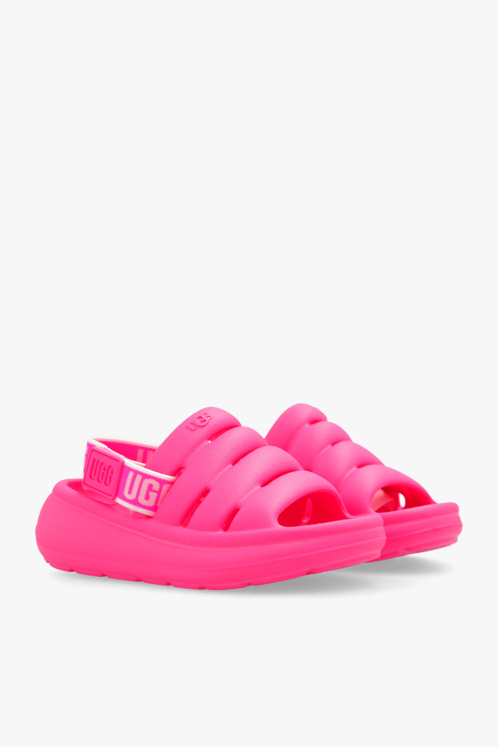 Ugg pink hot sale sliders